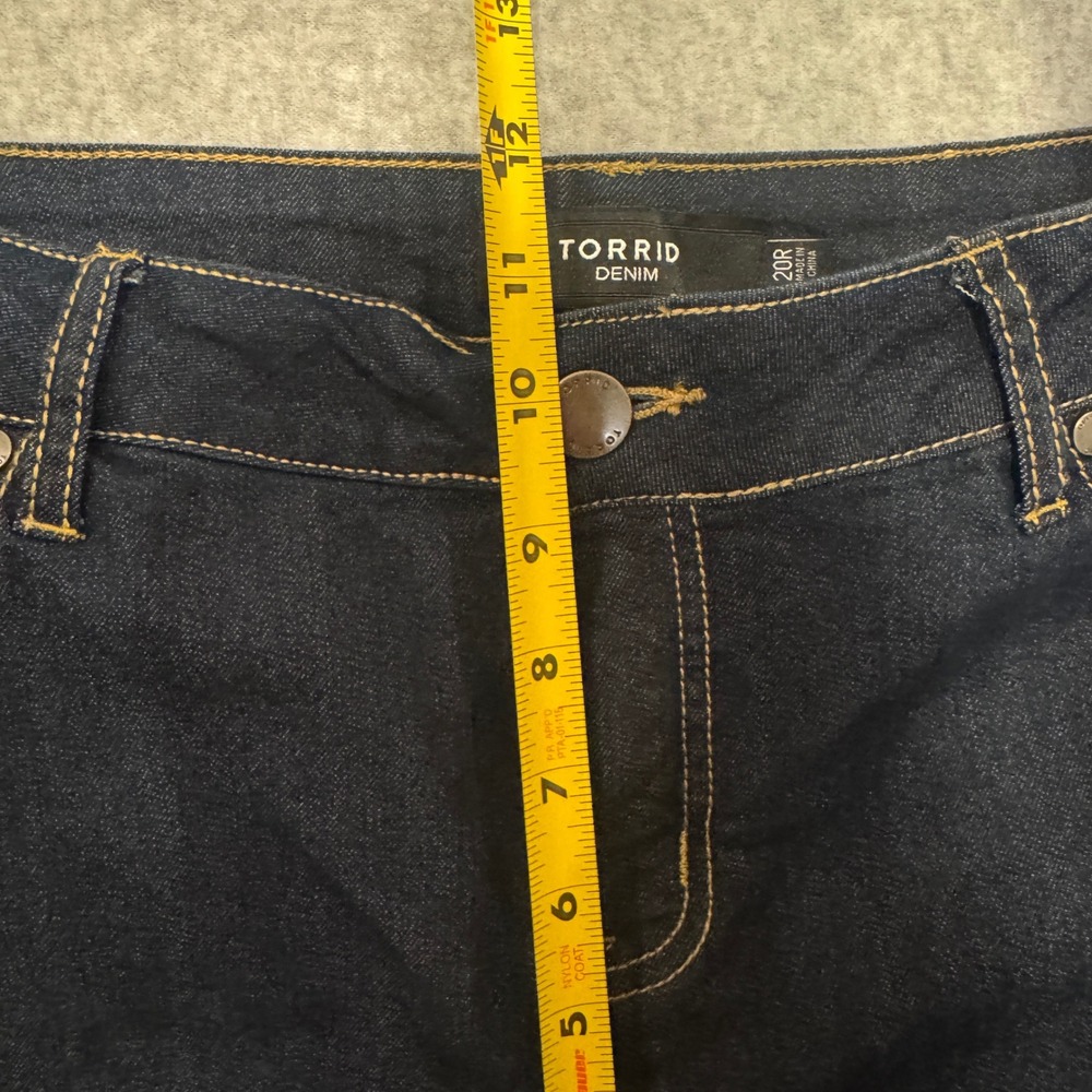 Torrid Denim Womens 20R Dark Wash Skinny Jeans Indigo Stretch Plus - Picture 7 of 11